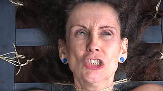 Hungry brunette solo masturbation