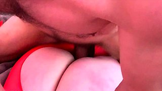 Mexicana blowjob with her big boobs