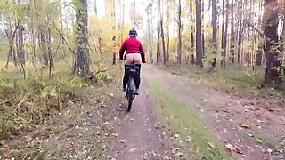 When Biking In The Forest I Often Get Horny And Need To Piss And Masturbate To Relax