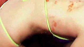 Pool Pussies Scene-4 Brunette Lesbians with Big Tits Having Sex Together in a Jelly Pool