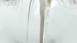 Woman Pissing in the Toilet, Golden Shower, Hairy Pussy Pee