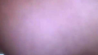 Blonde chubby fucking on the toilet