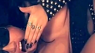 Slave Masturbates with Two Dildos and Then Gets Cum on Her Asshole