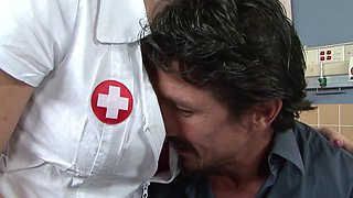 Blonde Nurse Shower Cumshot