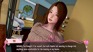 Murmur 38 - Sophie and Yui Attempt Threesome with Adam on Teacher Helen's Bed