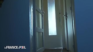 Horny Pervert Sniffs Stepsis Panties While She Showers