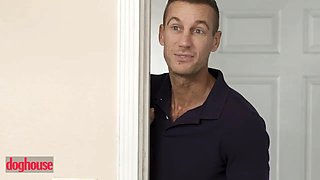 Dog building - red haired lets her friend's daddy cum in her cunt in exchange for a place to stay