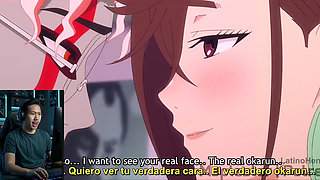 Japanese Anime Reaction Momo Chan and Okarun
