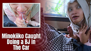 Hijab Girl Cheat with Her Colleague Car and Got Cum In Mouth - Minokiiko