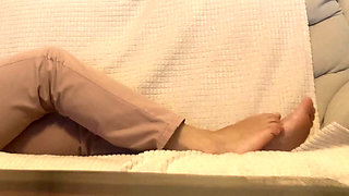 Stare at Her Gorgeous Feet and Jerk off