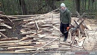 Amateur Czech Wife Takes Rough Anal and Huge Cumshot in Doggy Style