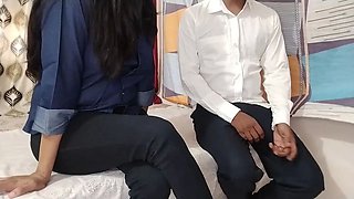 Hot Female Boss Seduces New Employee for Her XxXX Pussy Satisfaction in Hotel, Desi Hindi Audio Sex