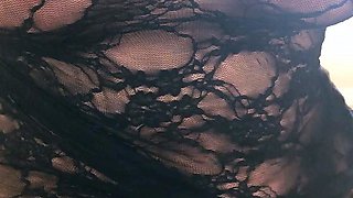 Nasty masseuse blonde in stockings jerks and sucks on cock