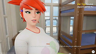 Siera's Secret Bedroom Blowjob While Roommate Is Away - Mansion Days - Part 6 - Brim - by Porn Game 4u