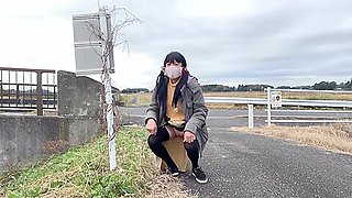 Voluntary Training No33 Peeing Walk Along The Road