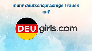 German Redhead with Big Tits on Public Cam