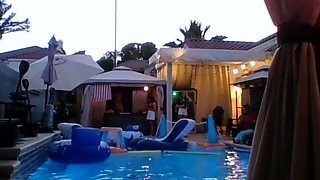 Hot amateur outdoor sex on the deck Blow job anal ATM