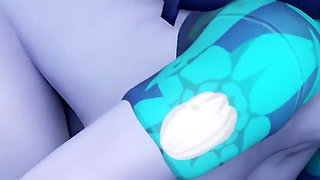 Widowmaker Airport Adventure: BBC Before Summer Vacation Overwatch Porn