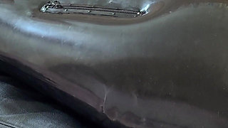 Wife Punishes Her Slave in Full-body-inflate Latex Bag - Estim - Restricted Breathing - Bagged