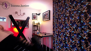 Leather Hood Zipped Tight, Strapped Powerless-my Gloved Hands Glide Over Every Inch, Teasing Your Senses Into Frenzy