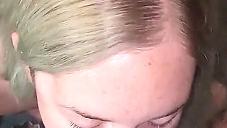 Beautiful Amateur MILF in Underwear Sucks Cock for a Facial