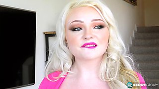 Busty Princess Fingers Blonde Pussy Deep and Hard