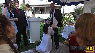 Bride Craves Cumshot in Mouth for Holy Marriage Ceremony