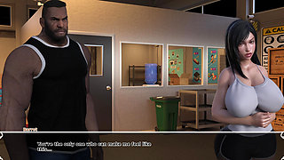 Busty Tifa Cheating with Barret's Huge Black Cock