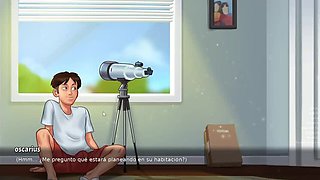 Stepmom Masturbates in Front of Me - Summertime Saga Hentai Animation