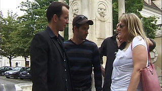 Mature Blonde MILF Fisted Deep by Horny Studs in Wild Threesome