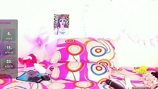 Beautiful wife masturbating show with webcam with toys
